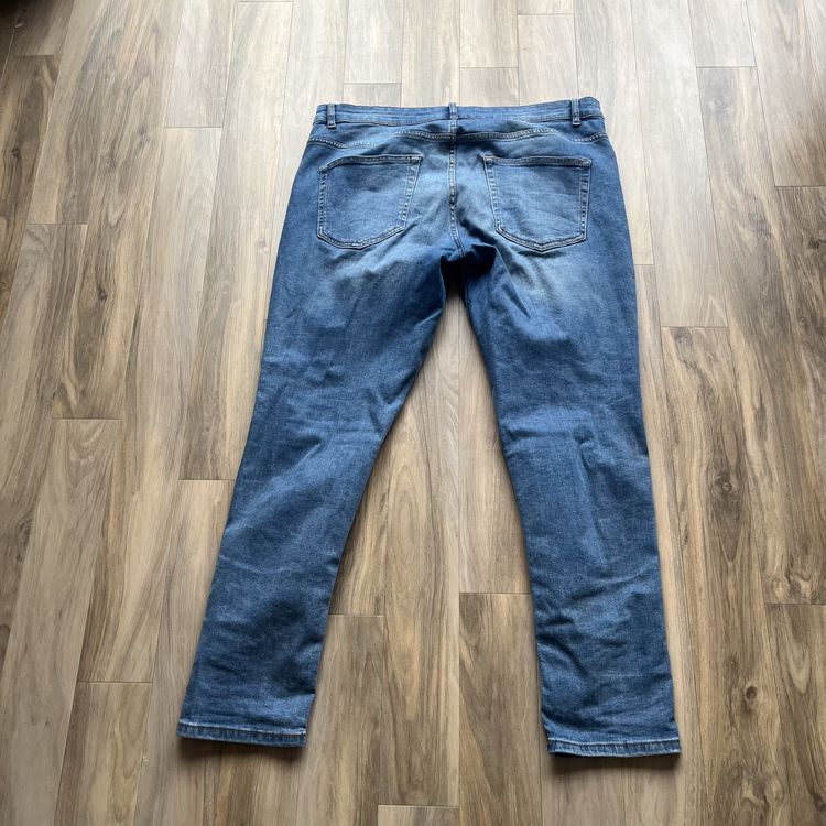 Vintage Slim Fitted Denim Jeans, W36 S, Blue image 2
